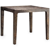 Made Goods Alessio Game Table Burl Wood Square Game Table