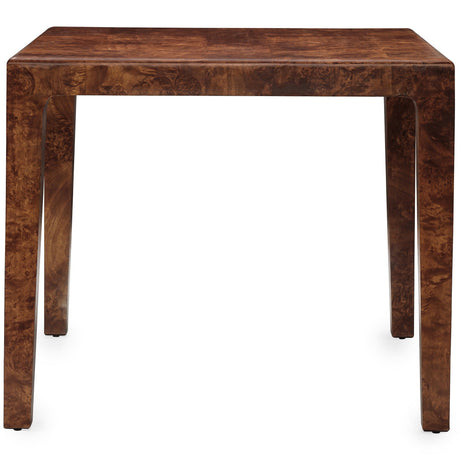 Made Goods Alessio Game Table Burl Wood Square Game Table made-goods-FURALESSIOGTDHO