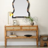 Made Goods Amara Console Burl Wood Console