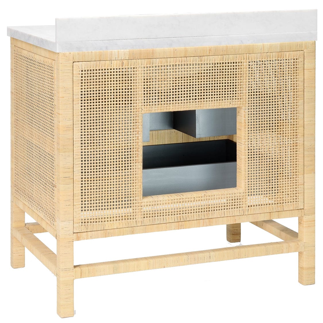 Made Goods Isla 36" Freestanding Vanity - Natural Peeled Rattan Furniture