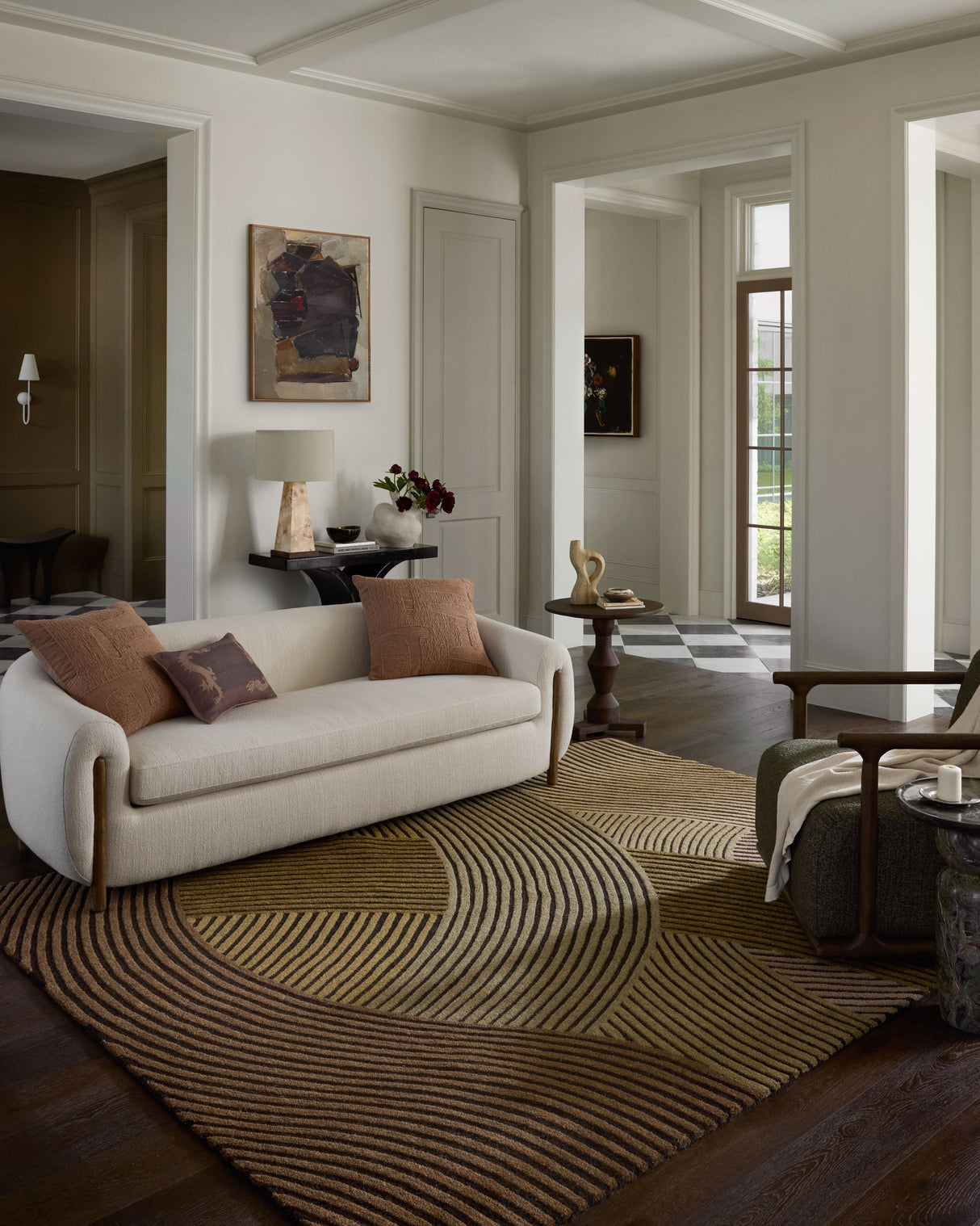 Madi Espresso/Multi Rug Area Rugs