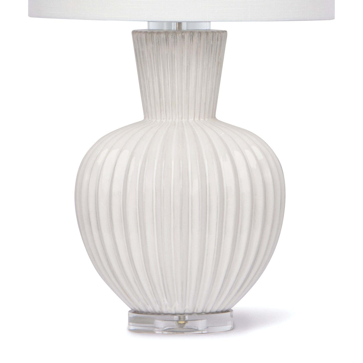 Madrid Ceramic Table Lamp - White Lamp 13-1274 844717028601