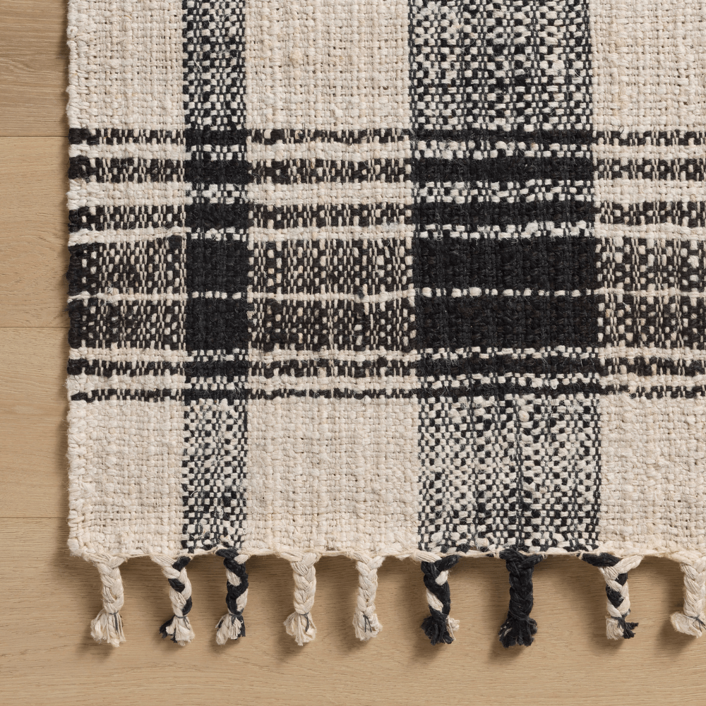 Magnolia Home by Joanna Gaines x Loloi Louie Rug - Ivory/Black Rugs