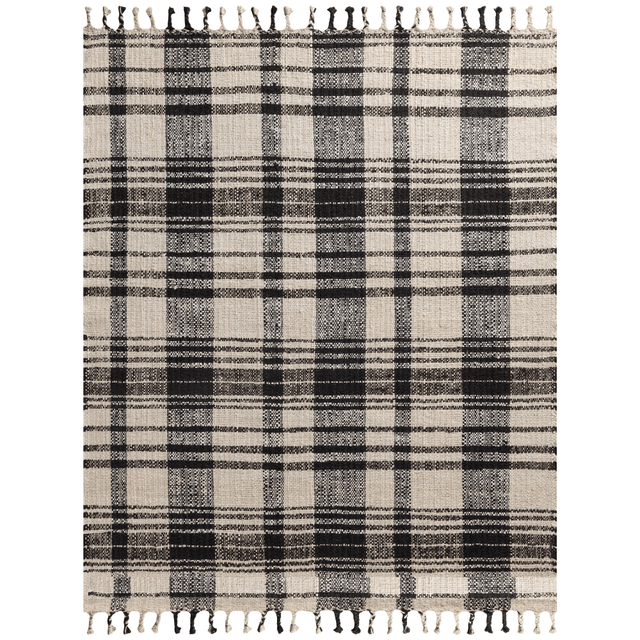 Magnolia Home by Joanna Gaines x Loloi Louie Rug - Ivory/Black Rugs LOUELOE-04IVBL2339