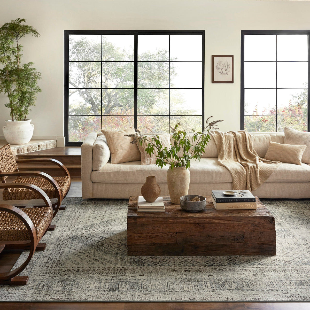 Sinclair Rugs Sinclair Rug - Natural/Sage – Meadow Blu