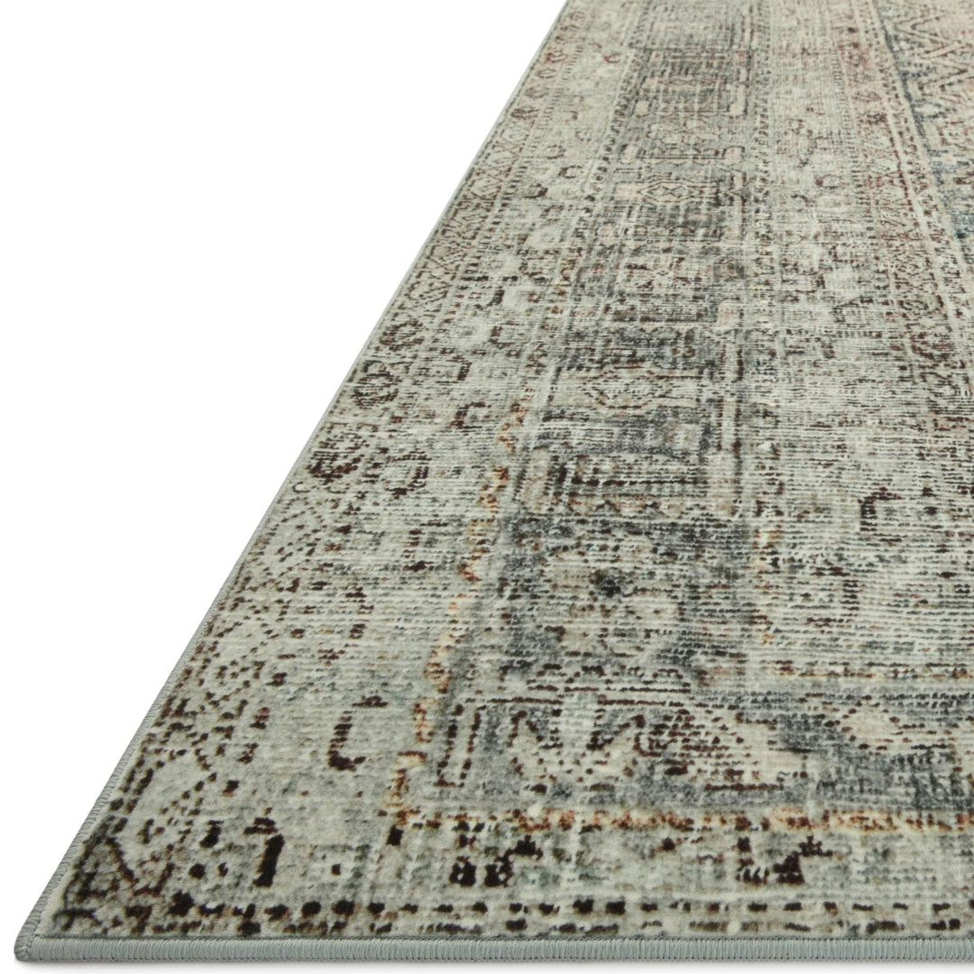 Magnolia Home by Joanna Gaines x Loloi Sinclair Machine Washable Natural / Sage Area Rug Rug Size: Rectangle 3'6 x 5'6