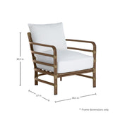 Malibu High Back Lounge Chair Outdoor Occasional + Accent Chairs