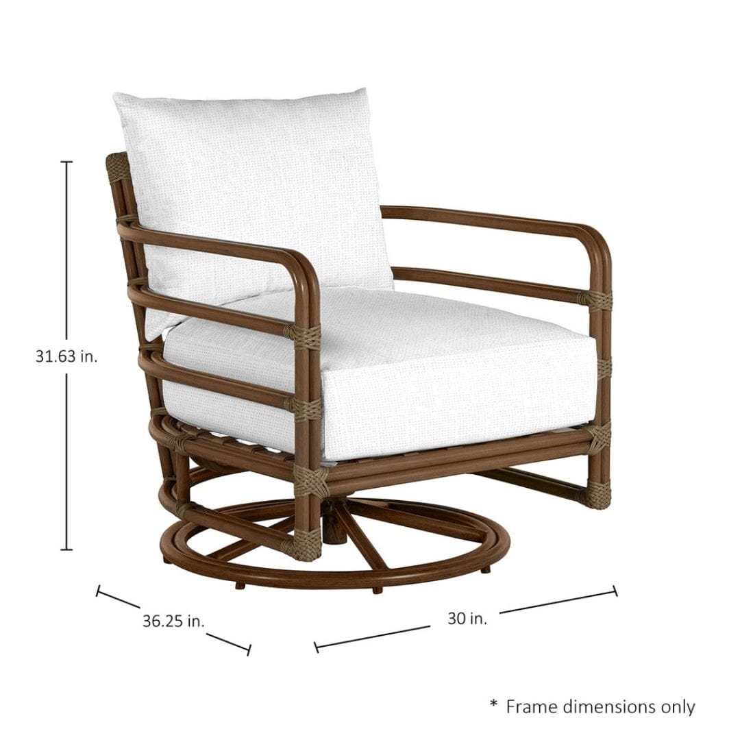 Malibu Swivel Rocker Outdoor Occasional + Accent Chairs 313380+C939P6457N