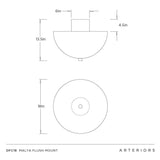 Malta Flush Mount Flush Mount DFC18