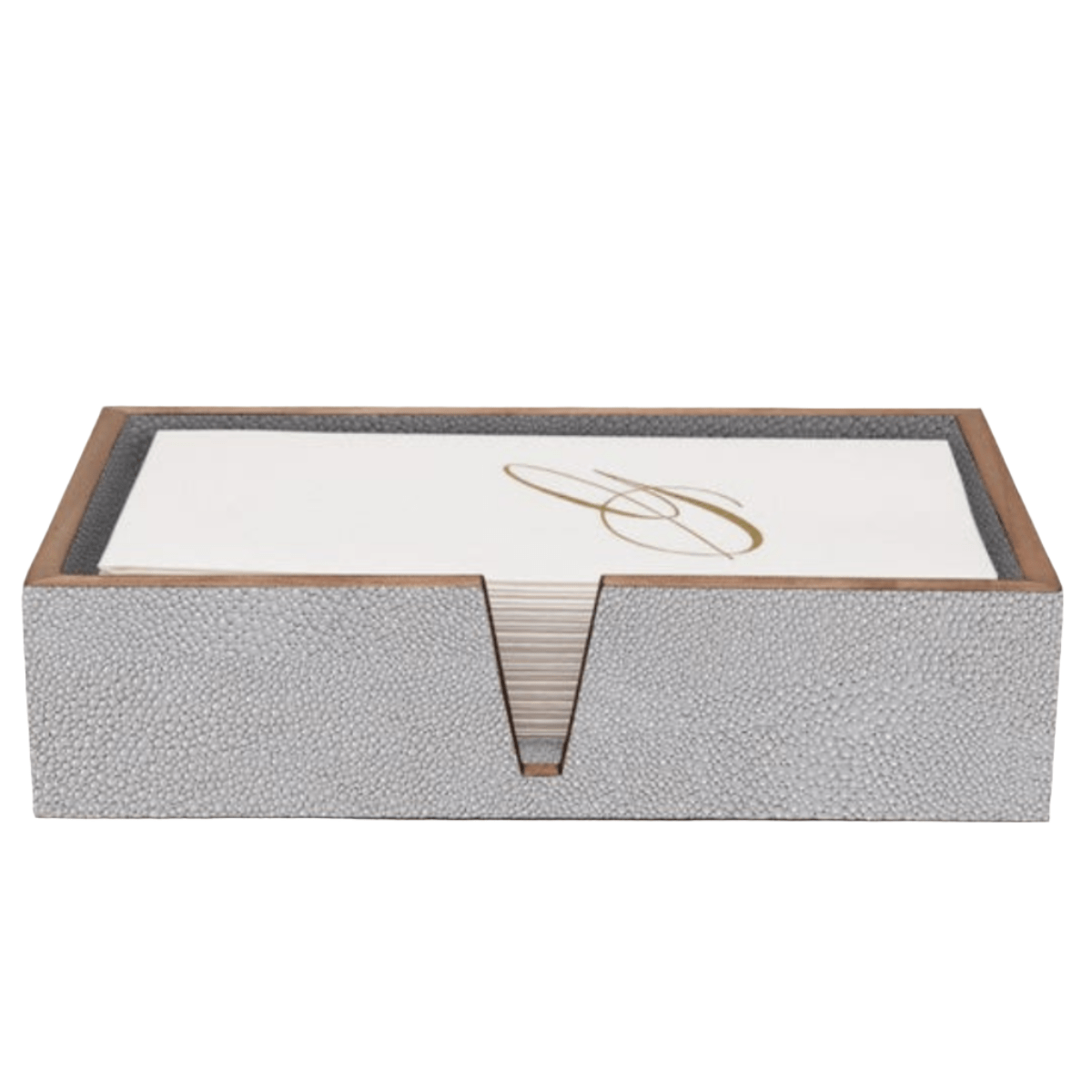 Manchester Bath Collection - Ash Gray Realistic Faux Shagreen Bath Accessory 01MANC-AG-HTTR 8415971521126