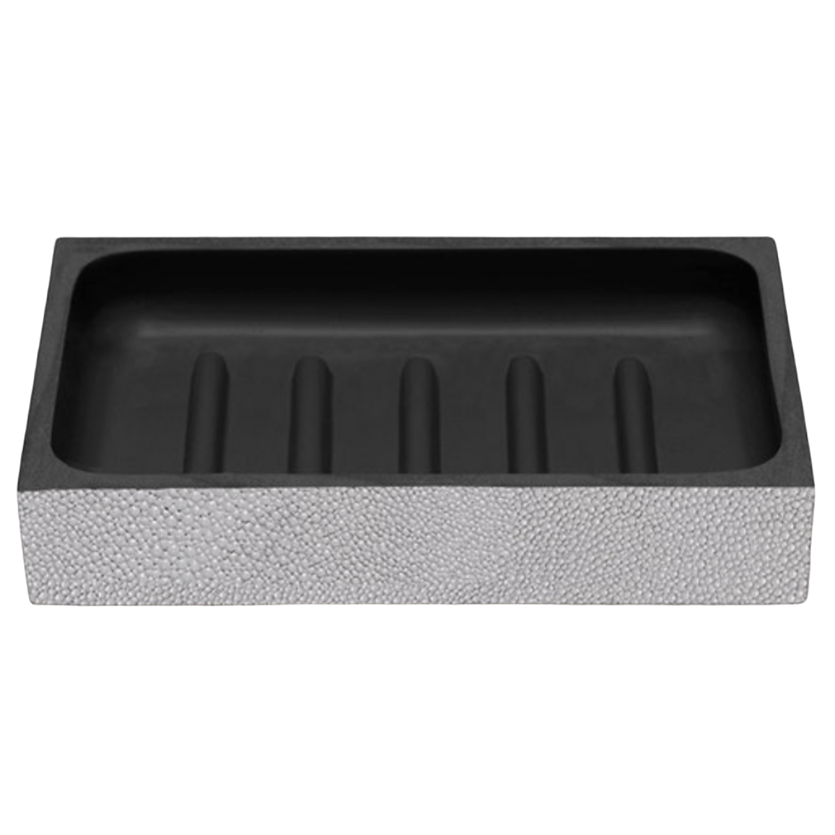 Manchester Bath Collection - Ash Gray Realistic Faux Shagreen Bath Accessory 01MANC-AG-SDRS 8415971521140