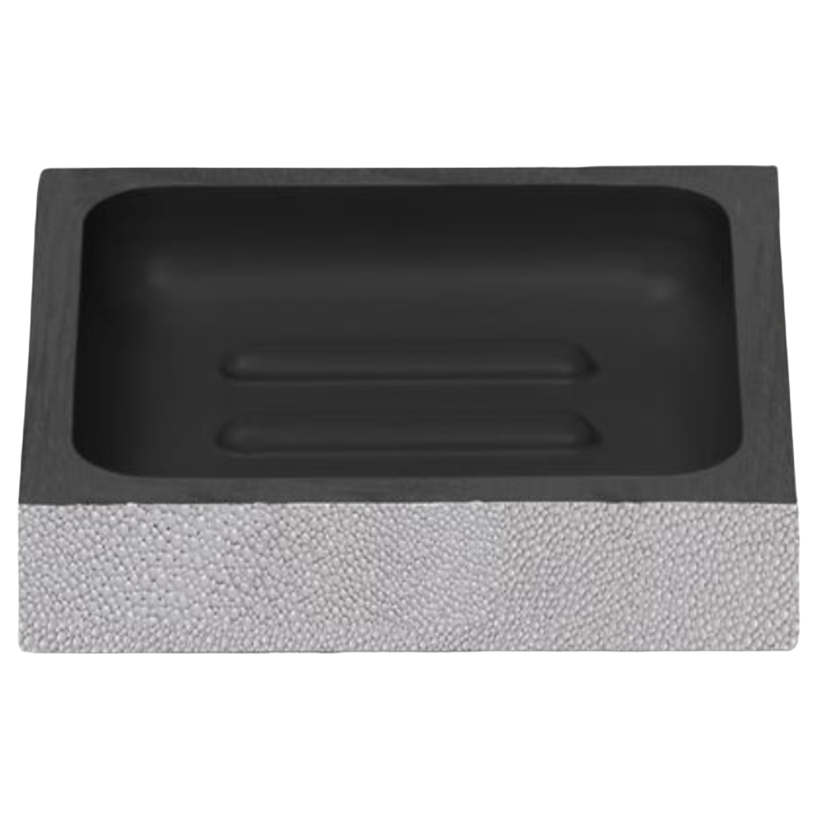 Manchester Bath Collection - Ash Gray Realistic Faux Shagreen Bath Accessory 01MANC-AG-SDSS 8415971525476