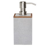 Manchester Bath Collection - Ash Gray Realistic Faux Shagreen Bath Accessory 01MANC-AG-SPSS 8415971521157