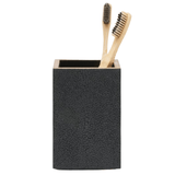 Manchester Bath Collection - Black Realistic Faux Shagreen Bath Accessory 01MANC-BL-BHSS 8415971607776