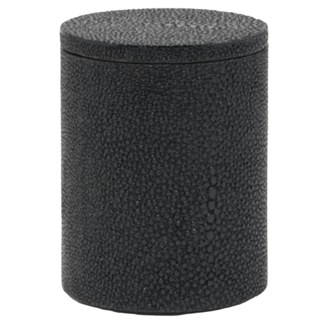 Manchester Bath Collection - Black Realistic Faux Shagreen Bath Accessory 01MANC-BL-NCRD 8415971607806