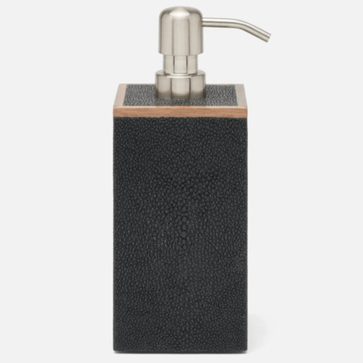 Manchester Bath Collection - Black Realistic Faux Shagreen Bath Accessory 01MANC-BL-SPXL 8415971607820