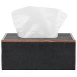 Manchester Bath Collection - Black Realistic Faux Shagreen Bath Accessory 01MANC-BL-TBRS 8415971607837