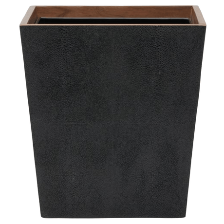 Manchester Bath Collection - Black Realistic Faux Shagreen Bath Accessory 01MANC-BL-WBRT 8415971607868