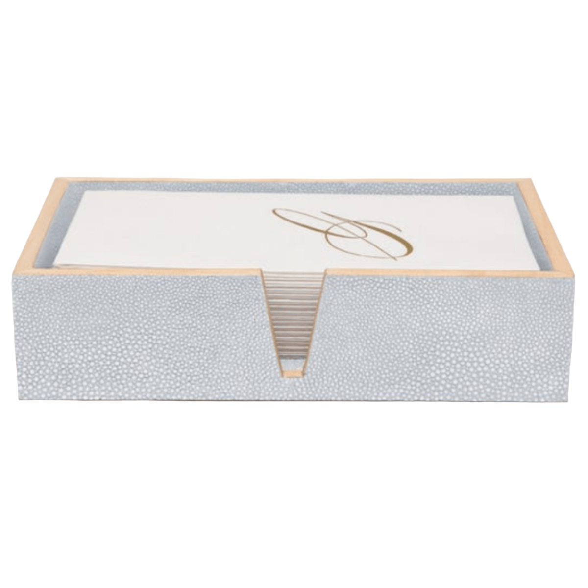 Manchester Bath Collection - Cloud Gray Realistic Faux Shagreen Bath Accessory 01MANC-CG-HTTR 8415971521355