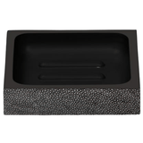 Manchester Bath Collection - Cool Gray Realistic Faux Shagreen Bath Accessory 01MANC-GY-SDSS 8415971525469