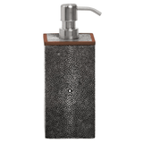 Manchester Bath Collection - Cool Gray Realistic Faux Shagreen Bath Accessory 01MANC-GY-SPXL 8415971527746