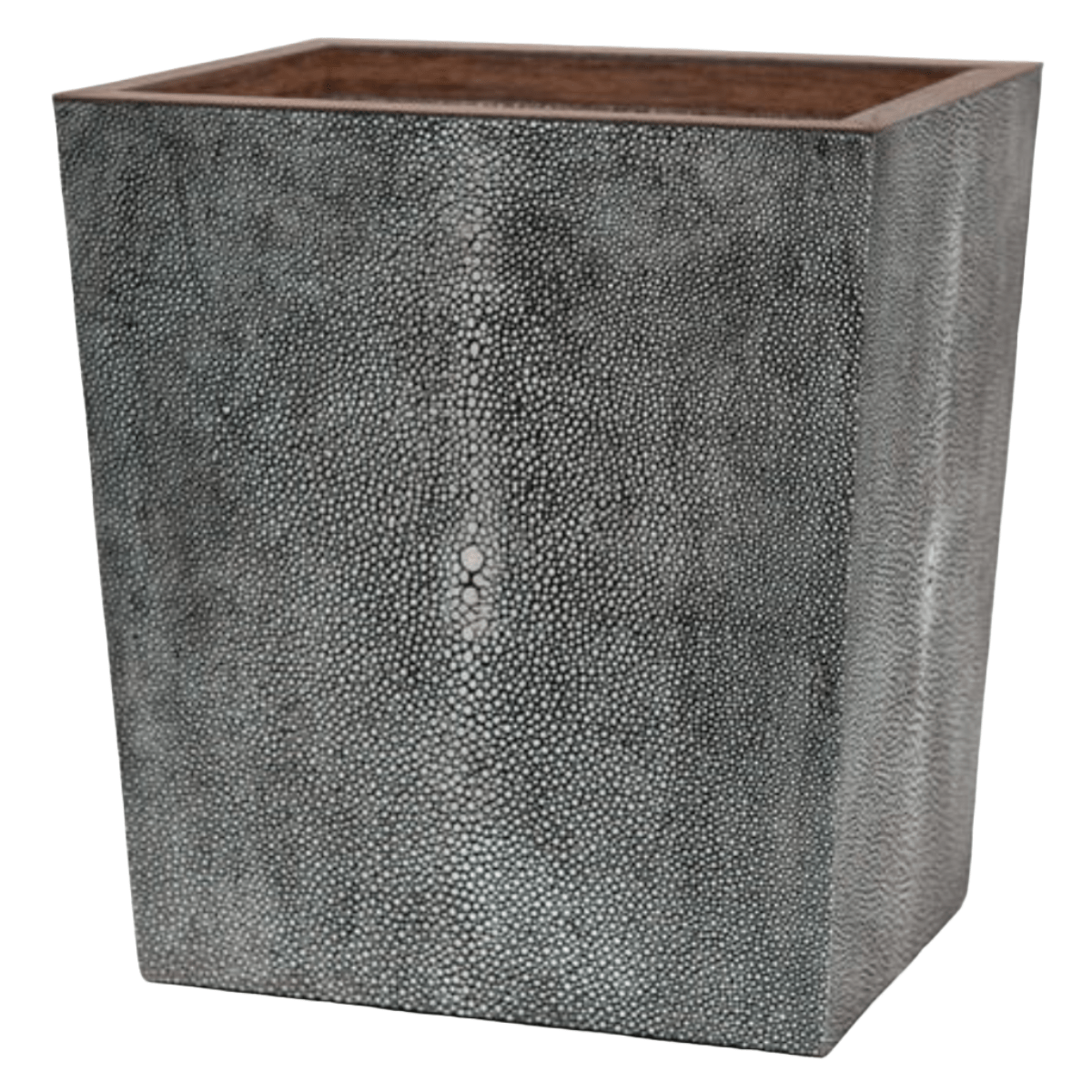 Manchester Bath Collection - Cool Gray Realistic Faux Shagreen Bath Accessory 01MANC-GY-WBRT 8415971504983