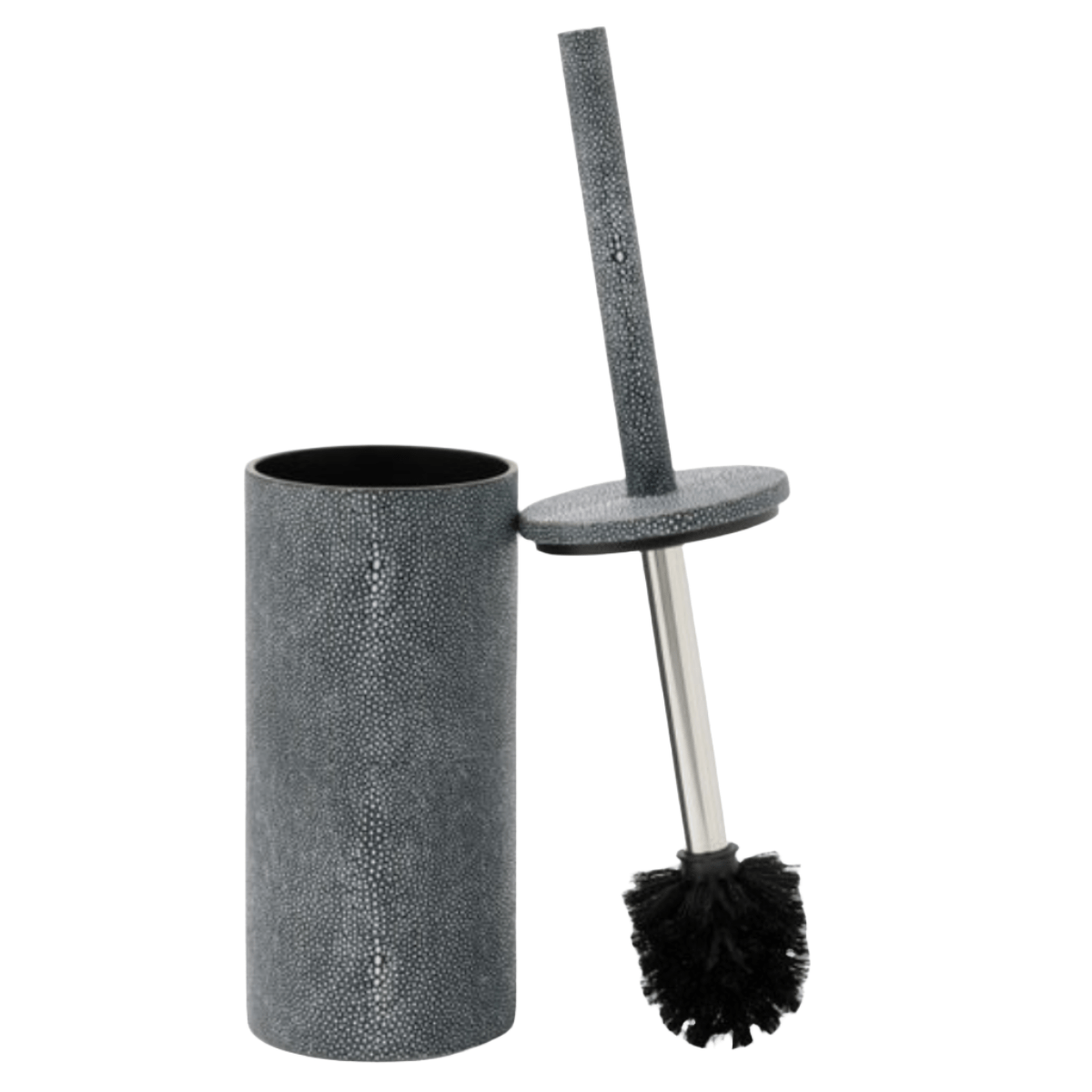 Manchester Bath Collection - Cool Gray Realistic Faux Shagreen Bath Accessory