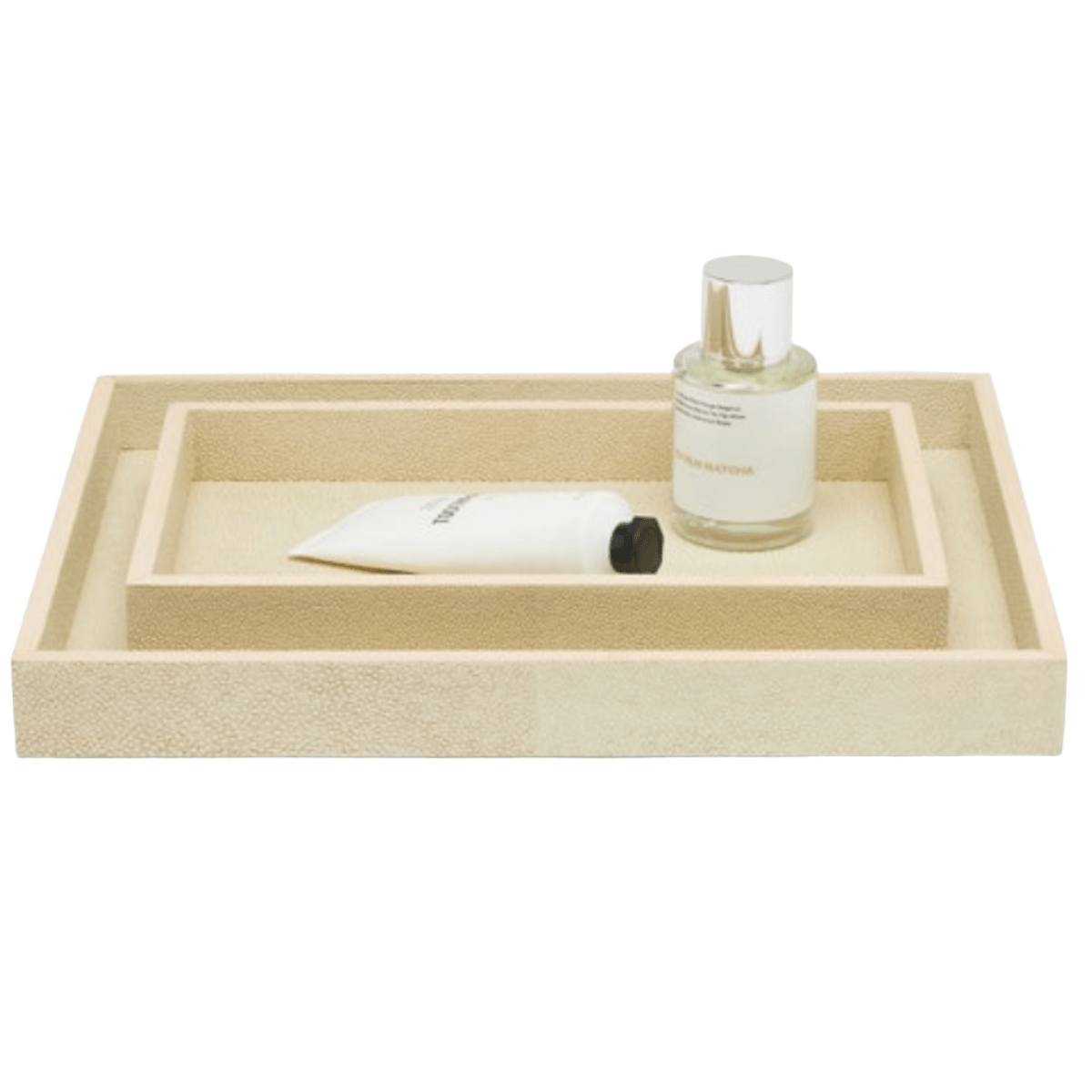 Manchester Bath Collection - Ivory Realistic Faux Shagreen Bath Accessory 01MANC-IV-TRRS 8415971505058