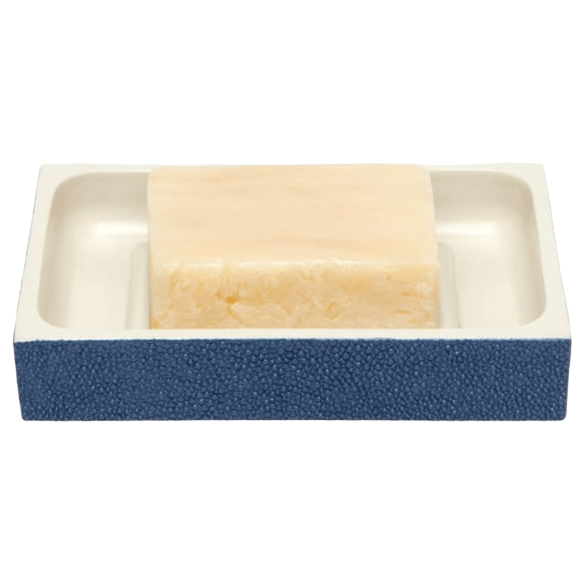 Manchester Bath Collection - Navy Realistic Faux Shagreen Bath Accessory 01MANC-NV-SDRS 8415971505188