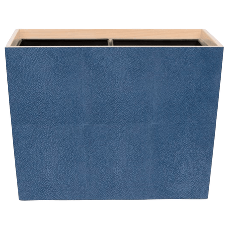 Manchester Bath Collection - Navy Realistic Faux Shagreen Bath Accessory 01MANC-NV-WBDBRT 8415971526060