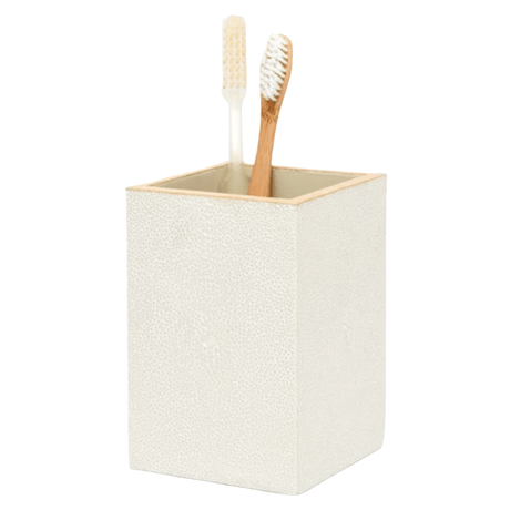 Manchester Bath Collection - Snow Realistic Faux Shagreen Bath Accessory 01MANC-WH-BHSS 8415971505409