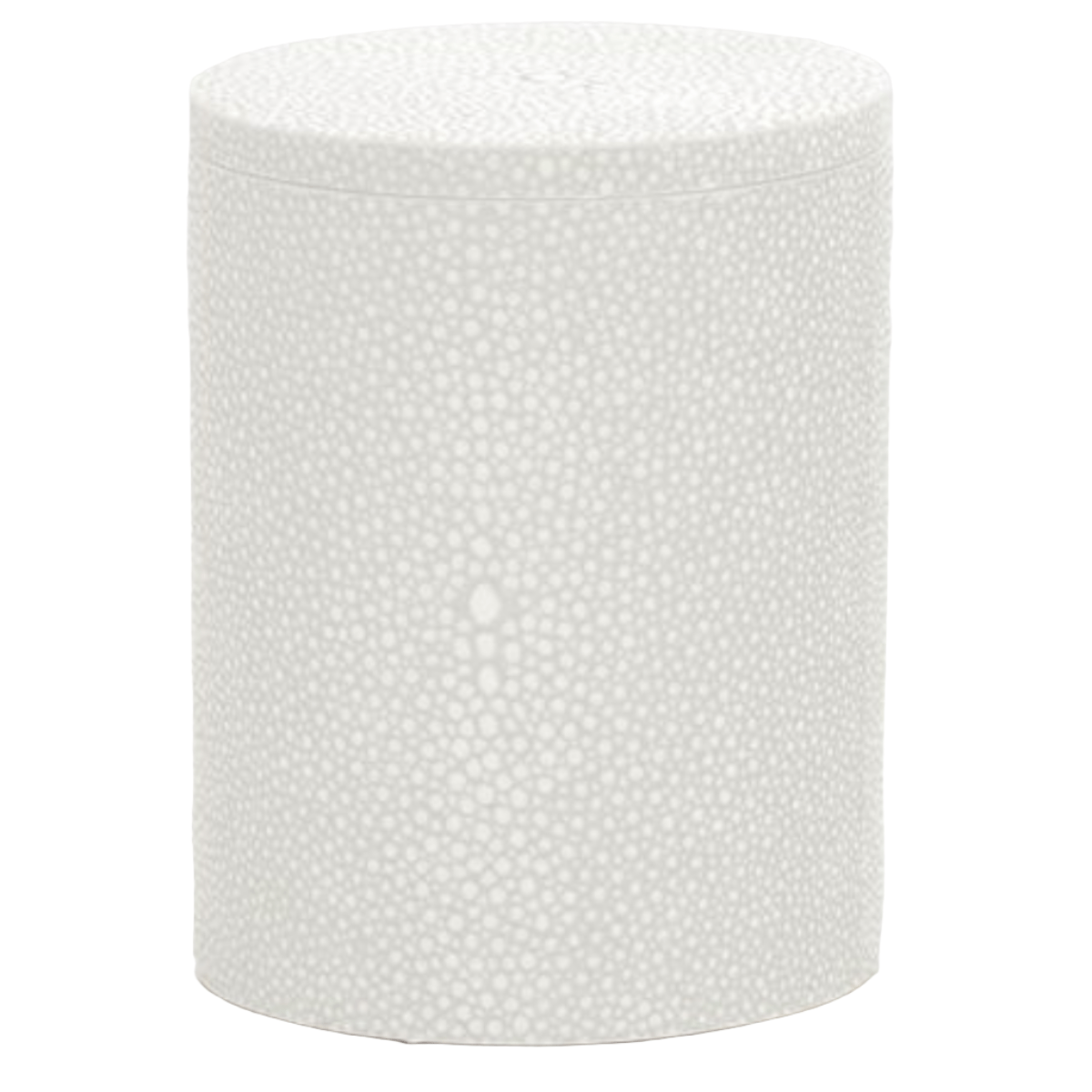 Manchester Bath Collection - Snow Realistic Faux Shagreen Bath Accessory 01MANC-WH-NCRD 8415971519390