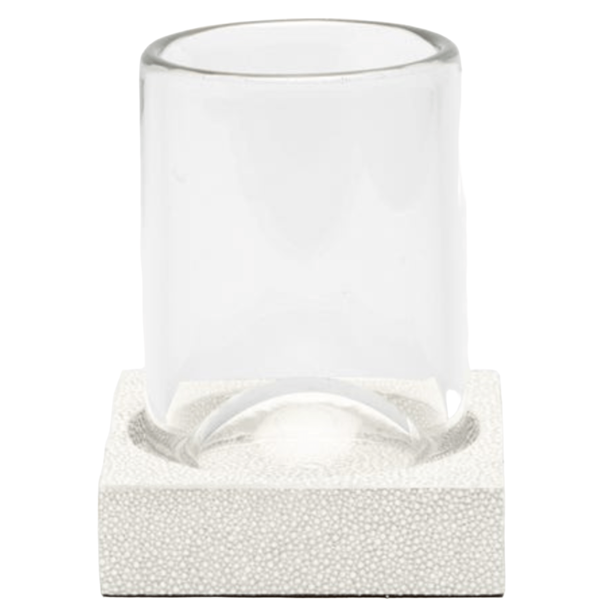 Manchester Bath Collection - Snow Realistic Faux Shagreen Bath Accessory 01MANC-WH-TUSE 8415971519413