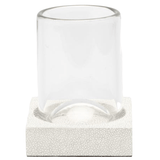 Manchester Bath Collection - Snow Realistic Faux Shagreen Bath Accessory 01MANC-WH-TUSE 8415971519413