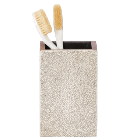 Manchester Bath Collection - Warm Silver Realistic Faux Shagreen Bath Accessory 01MANC-WS-BHSS 8415971523052