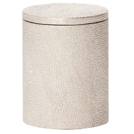 Manchester Bath Collection - Warm Silver Realistic Faux Shagreen Bath Accessory 01MANC-WS-NCRD 8415971523083