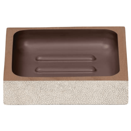 Manchester Bath Collection - Warm Silver Realistic Faux Shagreen Bath Accessory 01MANC-WS-SDSS 8415971525513