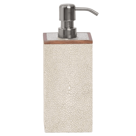 Manchester Bath Collection - Warm Silver Realistic Faux Shagreen Bath Accessory 01MANC-WS-SPXL 8415971525582