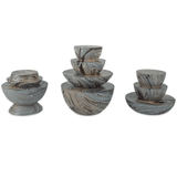Marbleized Stacking Box (Set of 3) Decor 1200-1049 00633306063280