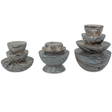 Marbleized Stacking Box (Set of 3) Decor 1200-1049 00633306063280