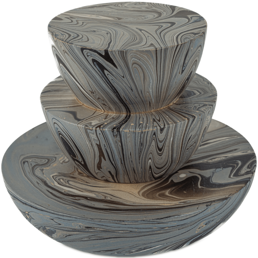 Marbleized Stacking Box (Set of 3) Decor 1200-1049 00633306063280