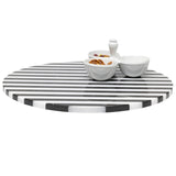 Marceau Black/White Striped Lazy Susan Kitchen Accessory