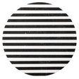 Marceau Black/White Striped Lazy Susan Kitchen Accessory