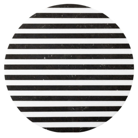 Marceau Black/White Striped Lazy Susan Kitchen Accessory
