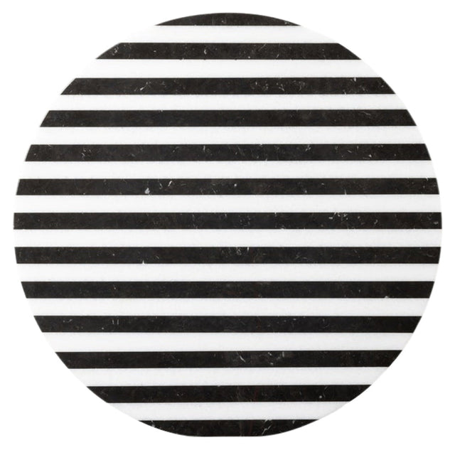 Marceau Black/White Striped Lazy Susan Kitchen Accessory