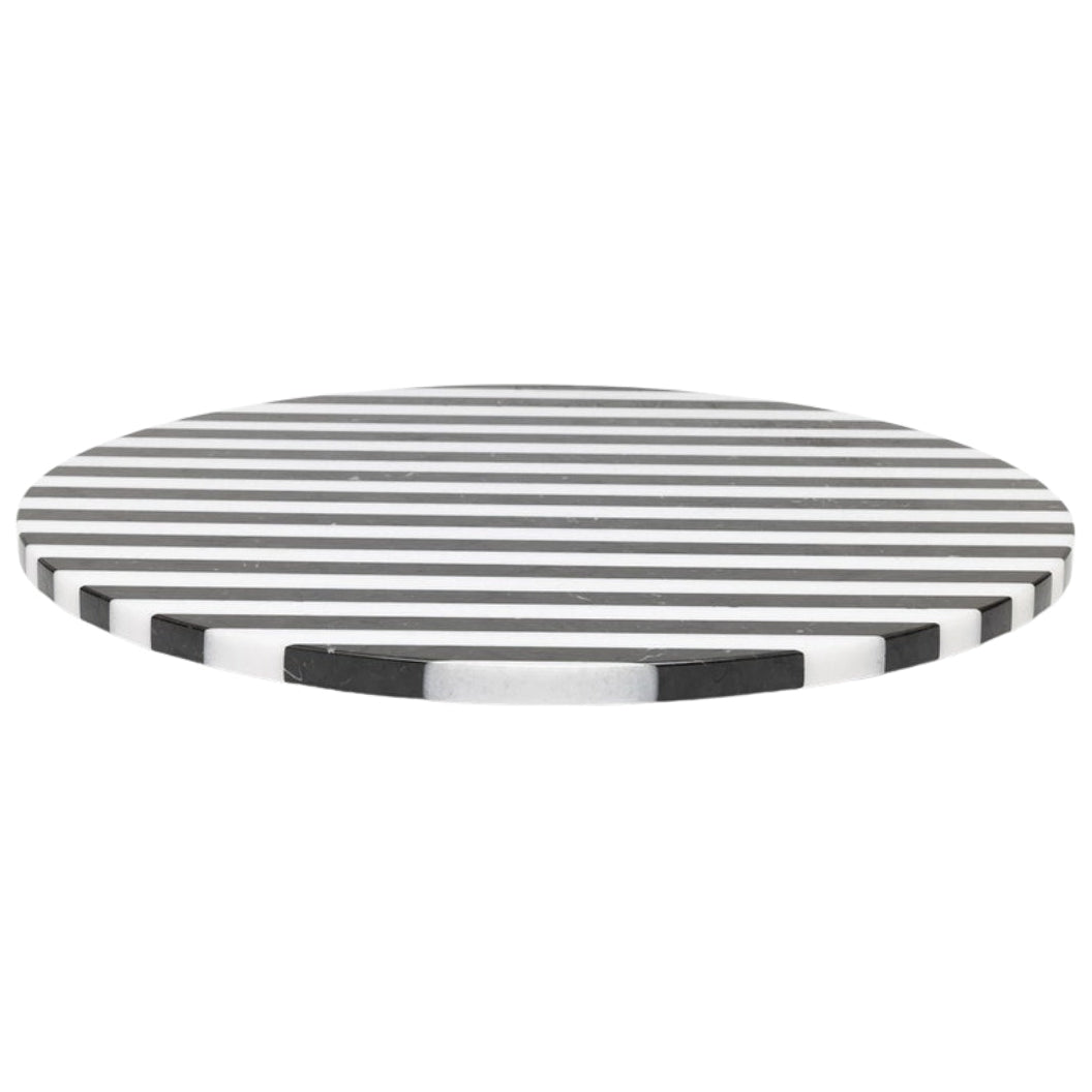 Marceau Black/White Striped Lazy Susan Kitchen Accessory BP006053 08415971058943