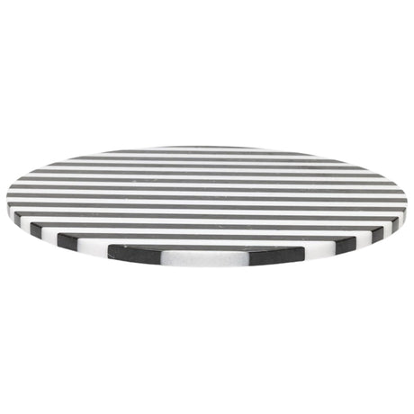 Marceau Black/White Striped Lazy Susan Kitchen Accessory BP006053 08415971058943
