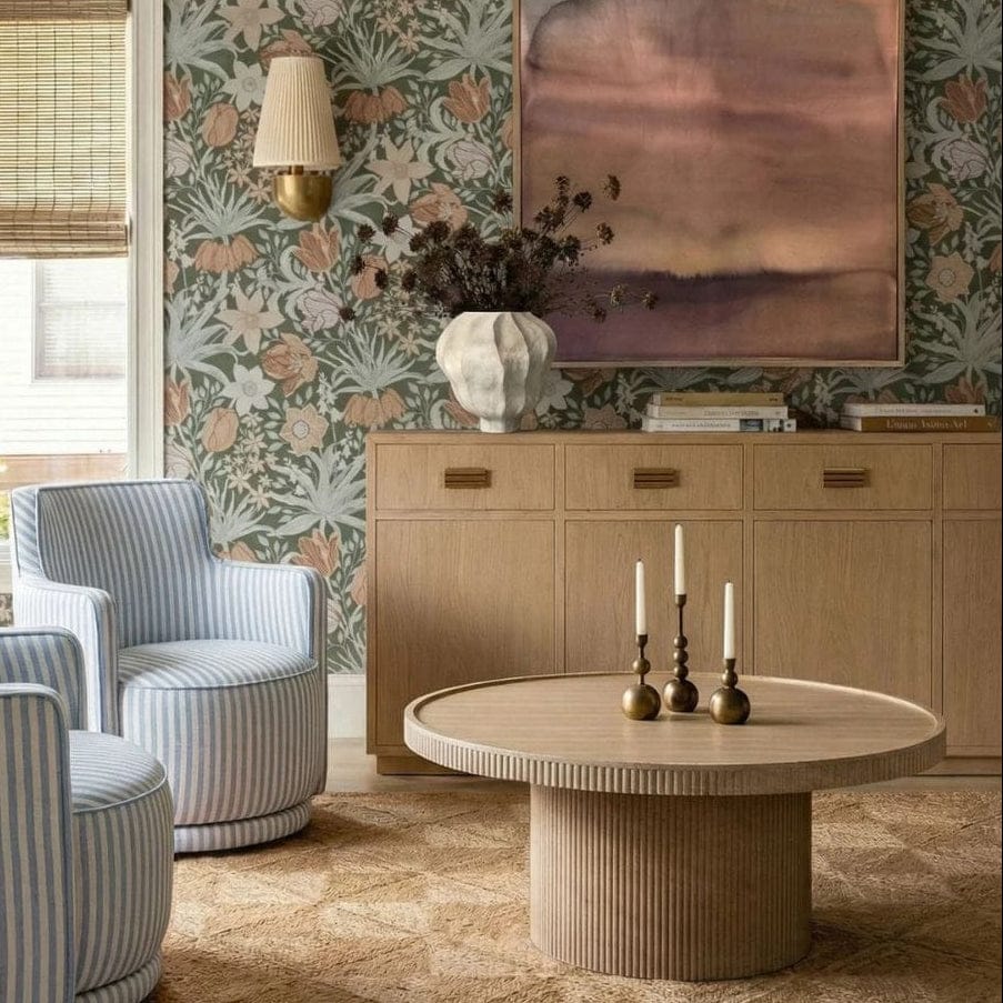 Marcy Indoor/Outdoor Round Coffee Table Outdoor Coffee Tables