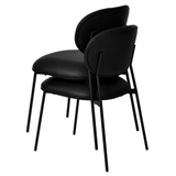 Marilyn Vegan Leather Stackable Dining Chair - Set of 2 Dining Chair