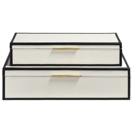 Martin Box (Set of 2) Boxes OBJMARTINBXWHBK